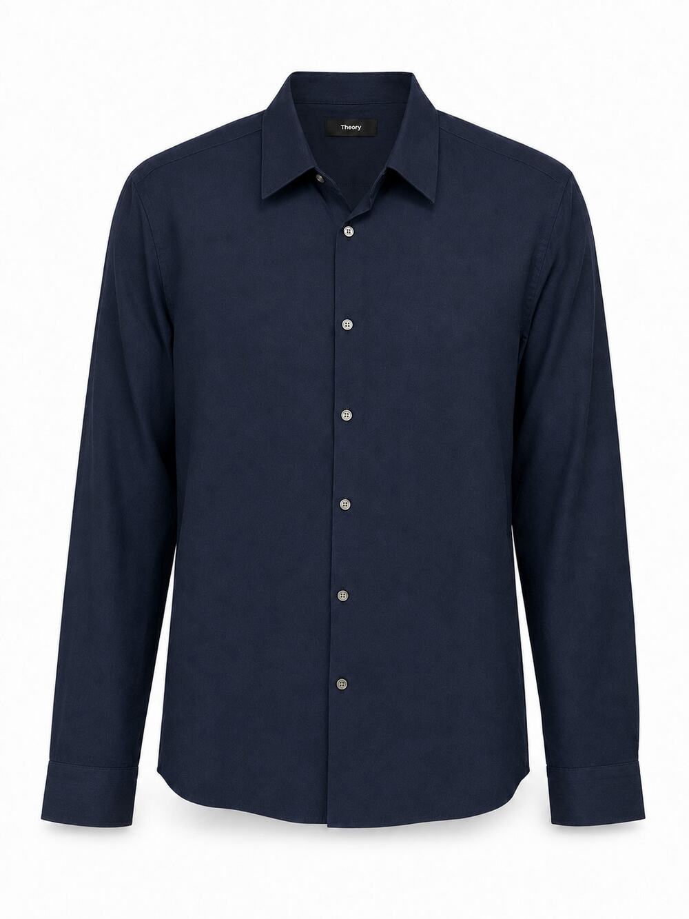 Theory Men's Blue Button Down Shirt Size  Large